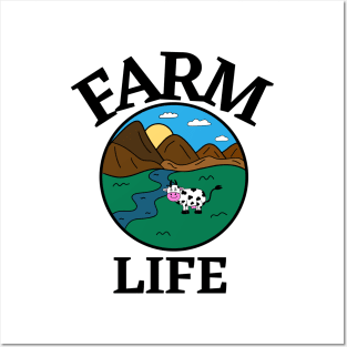 FARM Life Cow Lover - Funny Cow Quotes Posters and Art